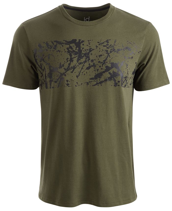 Ideology Men's Printed T-Shirt Green Size Large