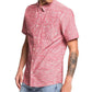 Quiksilver Men's Wattle Short Sleeve Woven Shirt Red Size Small