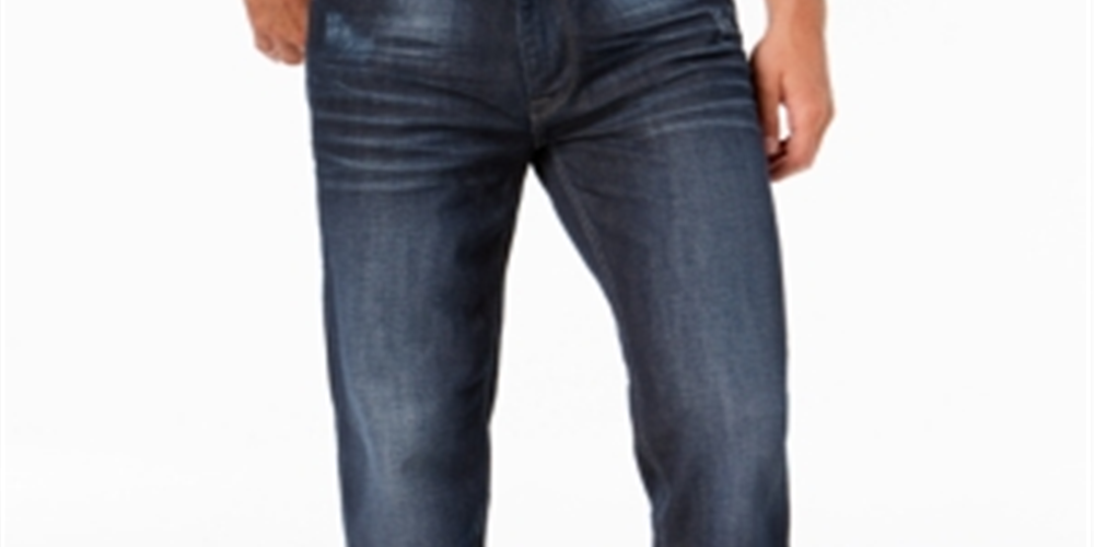 Sean John Men's Hamilton Denim Mid Rise Straight Leg Jeans Blue Size 40X32