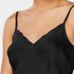 INC International Concepts Women's Scalloped Neck Camisole Pajama Top Black Size XS