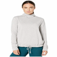 Nike Women's Funnel-Neck Yoga Training Top Light Grey  Size Small