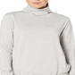 Nike Women's Funnel-Neck Yoga Training Top Light Grey  Size Small