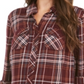 Style & Co Women's Plaid Tunic Purple Size XX-Large