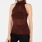Guess Women's Lurex Halter Top Red Size Medium
