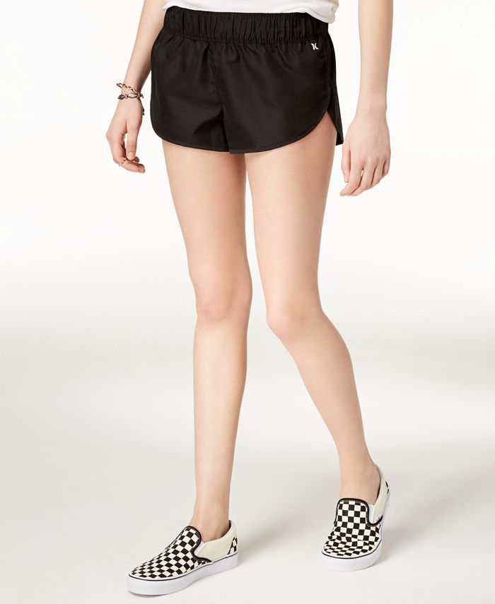 Hurley Juniors' Super Suede Beach Rider Soft Shorts Black Size X-Large