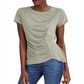 INC International Concepts Women's Earth Ruched Top Green Size X-Large
