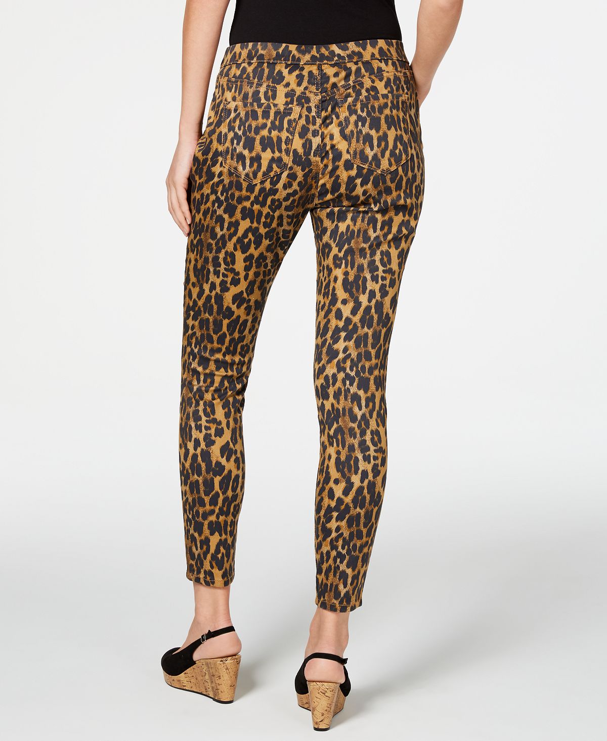 Style & Co Women's Printed Jeggings Brown Size X-Large