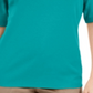 Karen Scott Women's Button Detail V Neck Top Green Size XX-Large