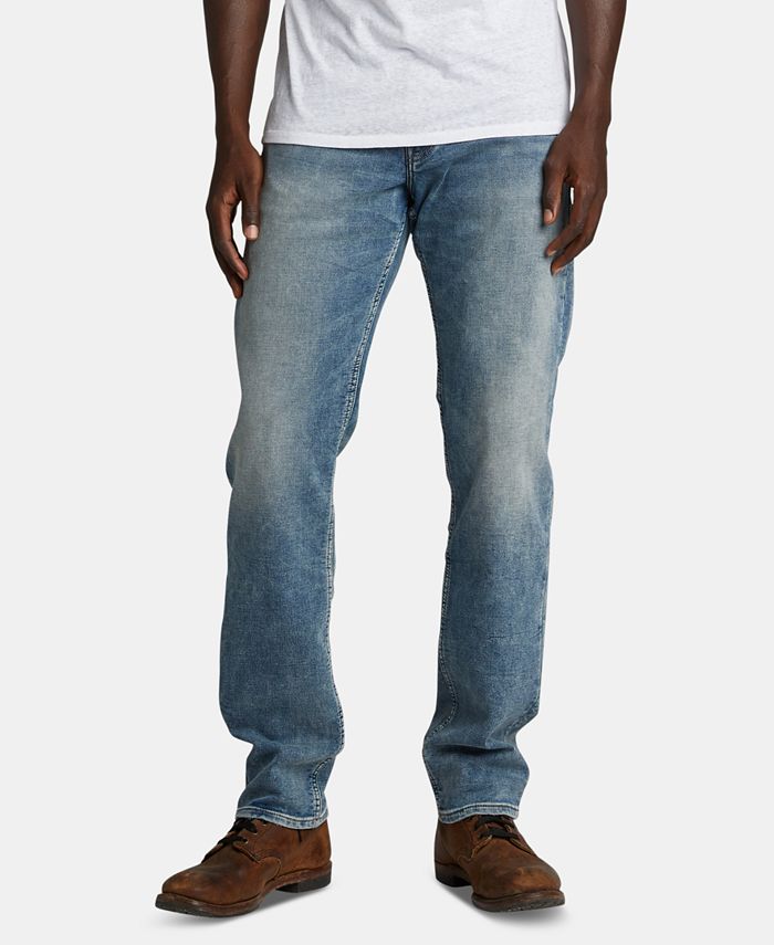 Silver Jeans Co. Men's Eddie Relaxed Athletic Jeans Blue Size 36X34