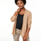 Charter Club Women's Open Front Cashmere Cardigan Brown Size X-Large