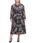 tommy-hilfiger-womens-long-sleeve-midi-dress-black-size-22w