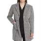 DKNY Women's Speckled Knit Topper Jacket -Gray- Size 8