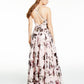City Studio Women's Metallic Maxi Evening Dress Pink Size 16