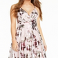 City Studio Women's Metallic Maxi Evening Dress Pink Size 16