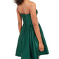 Blondie Nites Women's Embellished Floral Sweetheart Neckline Full Length Party Fit Flare Dress Green Size 3