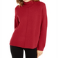 Alfani Women's Dropped Shoulder Turtleneck Red Size X-Small
