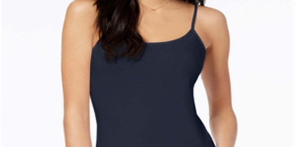 Maison Jules Women's Adjustable Camisole Blue Size Medium