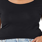 Downeast Women's Essential Tee T-Shirt Black Size XXL