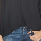 1.STATE Women's Off the Shoulder Halter Neck Blouse Black