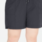 Ideology Women's Stretch Tie Pocketed Cropped Shorts Gray Size 1X