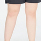 Ideology Women's Stretch Tie Pocketed Cropped Shorts Gray Size 1X