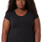 Downeast Women's Essential Tee T-Shirt Black Size XXL