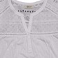 Style & Co Women's Eyelet Flutter Sleeve Top White Size Small