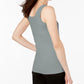 Alfani Women's Sleeveless Scoop Neck Tank Top Gray Size Large