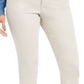 Style & Co Women's Curvy Fit Skinny Fashion Jeans Beige Size 4