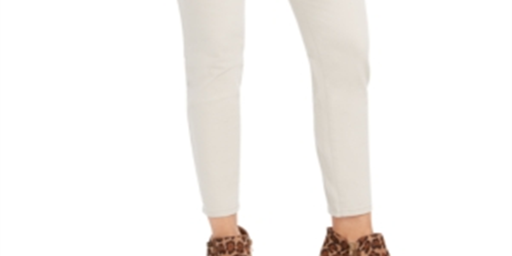Style & Co Women's Curvy Fit Skinny Fashion Jeans Beige Size 4