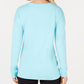 Ideology Women's Fitness Workout Pullover Top Gray Size Large