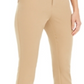 INC International Concepts Women's Slim Fit Flat Ankle Stretch Dress Pants Brown Size 18