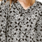Alfani Women's Asymmetrical Geometric Blouse Black Size S