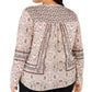 Style & Co Women's Printed Button up Blouse Brown Size 2X