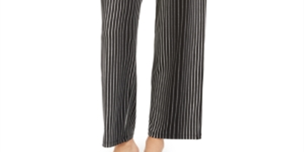 Alfani Women's Printed Soft Pants Black Size X-Small