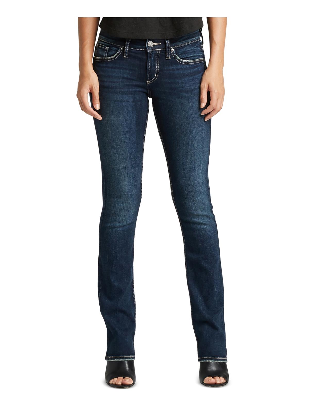 Silver Jeans Co. Women's Suki Slim Boot Cut Jeans Blue Size 31