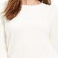 Michael Kors Women's Chenille Balloon Sleeve Sweater White Size Petite Small