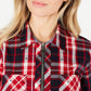 Tommy Hilfiger Women's Pop Over Class Clip Top Red Size Medium