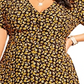 City Chic Women's DITSY Dress Yellow Size 20W