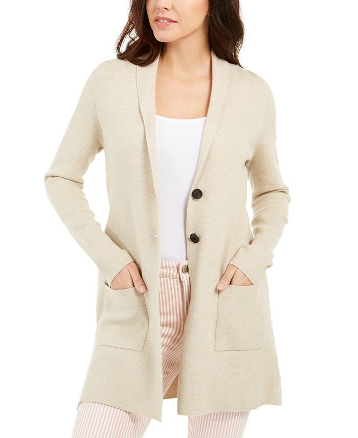 Charter Club Women's Blazer Sweater Brown Size Large