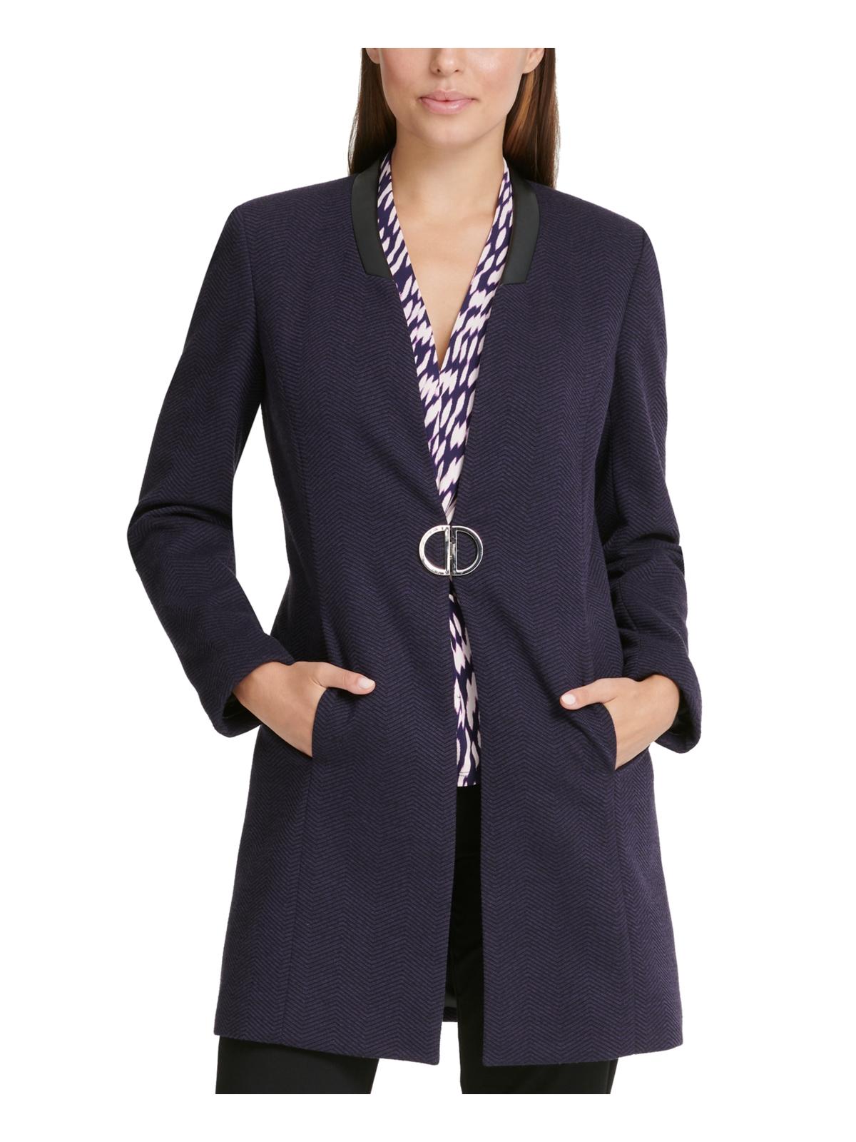 dkny-womens-chevron-midi-topper-jacket-purple-size-14