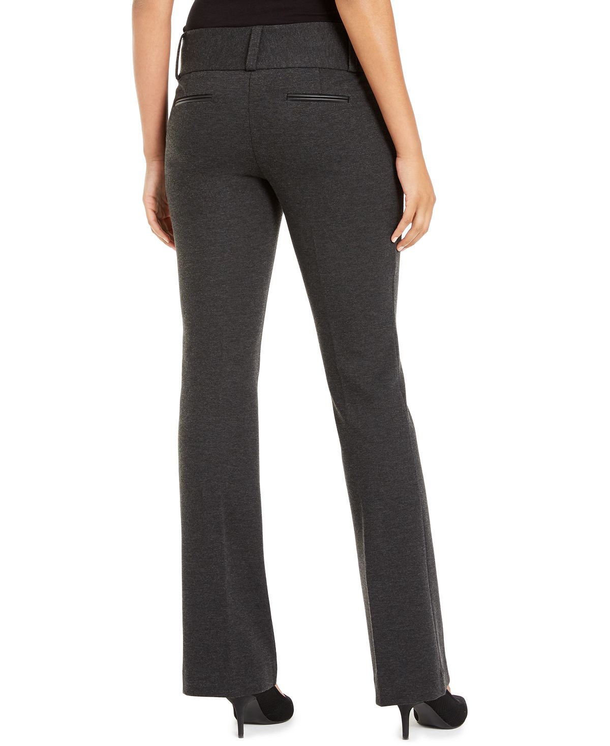 Alfani Women's Wide Leg Casual Trouser Pants Gray Size 2