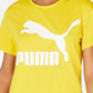 Puma Women's Classics Cotton Logo T-Shirt Yellow Size L