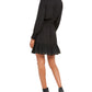 INC International Concepts Women's Studded Smocked Dress Black Size PP