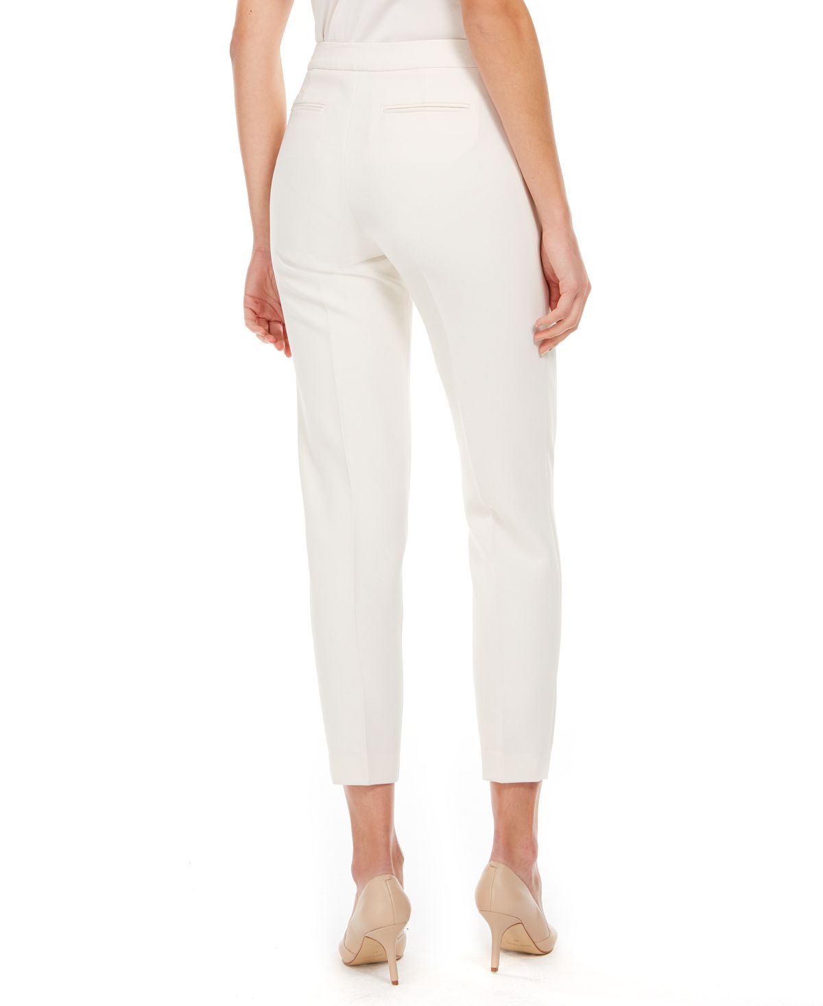 Anne Klein Women's Straight Leg Dress Pants White Size 14