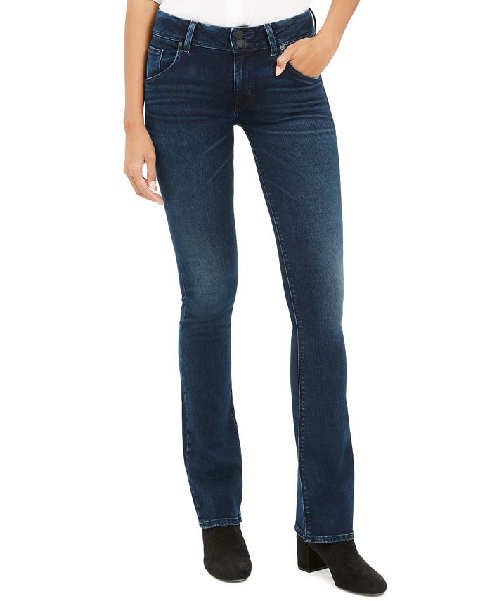 Hudson Women's Denim Mid Rise Bootcut Jeans Blue Size 27