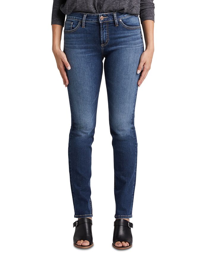 Silver Jeans Co. Women's Avery Straight Leg Jeans Blue Size 25