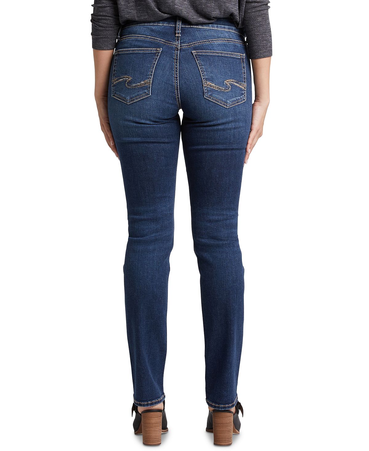 Silver Jeans Co. Women's Avery Straight Leg Jeans Blue Size 25