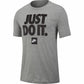 Nike Men's Sportswear Just Do It T-Shirt Gray Size Large