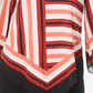 Alfani Women's Printed V Hem Even Hand Top Red Size Medium